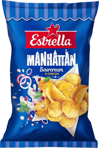 Estrella Manhattan 酸奶油洋葱味薯片 175g