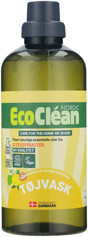 Eco Clean 洗衣液 柑橘 1升 彩色白色通用