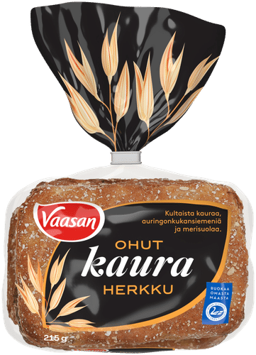Vaasan Ohut Kauraherkku 215 g 6 kpl kaurasekaleipä|Vaasan 薄燕麦美味 215克 6片 燕麦混合面包