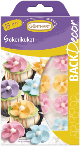 Günthart Decor kakunkoriste kukat pastelli 20G|Günthart 装饰蛋糕花饰(粉彩花朵) 20G