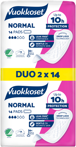 Vuokkoset Normal Duo 超薄护垫 2x14件