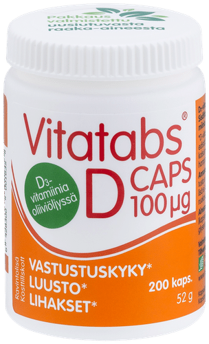 Vitatabs D-Caps 100维生素D3胶囊 200 kaps