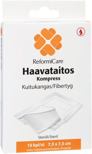 ReformiCare 10片7.5厘米×7.5厘米无菌无纺布伤口敷料