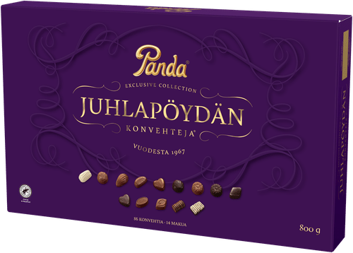 Panda Juhlapöydän suklaakonvehti 800g