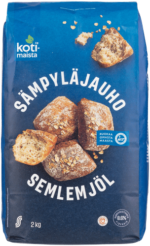 Kotimaista sämpyläjauho 2 kg|Kotimaista 小圆面包粉 2 kg