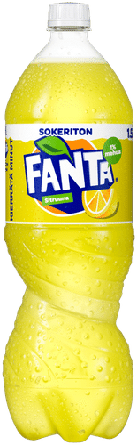 Fanta 柠檬零度汽水 塑料瓶 1,5 L