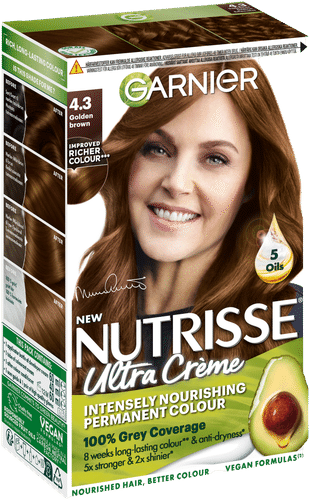 Garnier Nutrisse Ultra Creme 4.3 Golden Brown Kullanruskea kestoväri 1kpl
