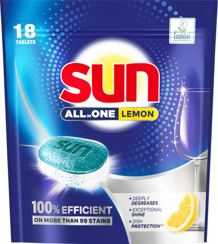 Sun 柠檬全能洗碗块环保标志 18件