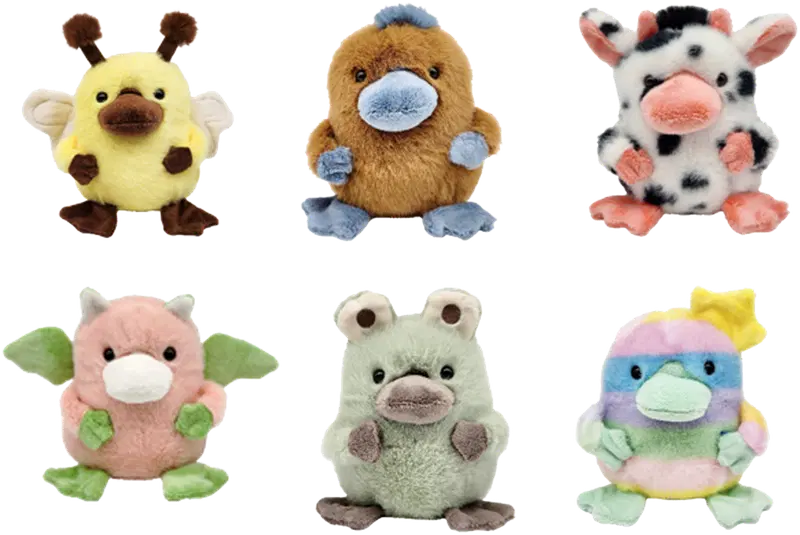 Ei merkkiä 鸭嘴兽毛绒玩具 16 厘米,多款