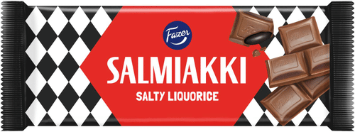 Fazer 咸甘草糖巧克力板 100g|Fazer Salmiakki suklaalevy 100g