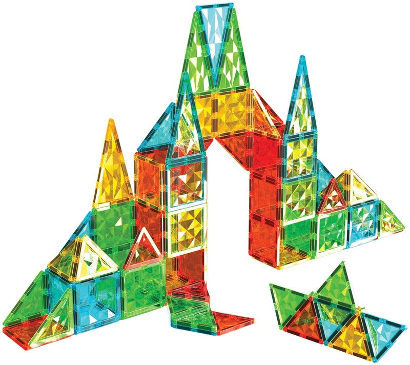 Geomag 磁力拼装积木套装100件|Geomag Tiles Gems Magnettinen Rakennussetti 100 Osaa