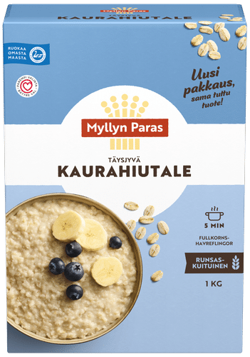 Myllyn Paras Täysjyvä Kaurahiutale 1kg|Myllyn Paras 全麦燕麦片 1kg