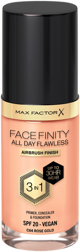 Max Factor Facefinity全天无瑕粉底液30毫升,64玫瑰金