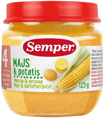 Semper 玉米土豆泥 4个月起 蔬菜泥 125g