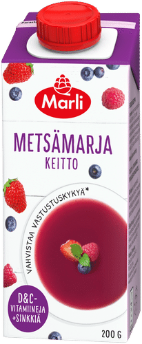 Marli Metsämarjakeitto +D&C-vitamiinit,sinkki 200g|Marli Marjakeitto Marli 野生浆果汤 + D&C 维生素、锌 200g