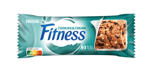 Nestlé Fitness 23.5g Cookies & Cream viljapatukka|Fitness 雀巢 Fitness 23.5克 曲奇奶油谷物棒