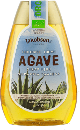 Jakobsens 350g agavesiirappi vaalea luomu|Jakobsen S 350g 浅色有机龙舌兰糖浆