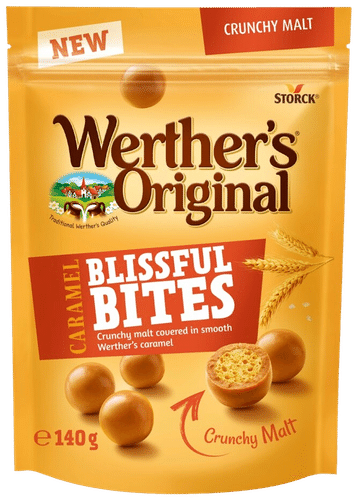 Werther´s Original Caramel Bites Crunchy malt karamellimakeinen 140g