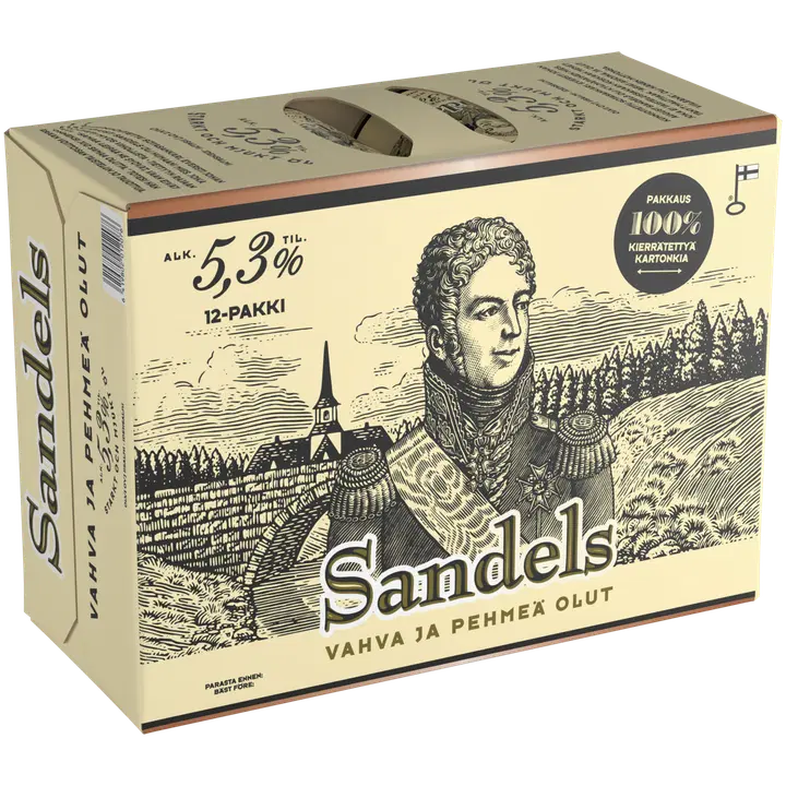 12xSandels 5,3% olut 0,33 l tlk|Sandels 12xSandels 5.3% 饮料 0.33 升 tlk