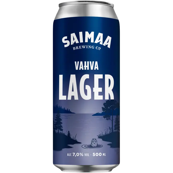 Saimaa Vahva Lager 7,0% olut 0,5l tölkki|Saimaa 浓饮品 7.0% 饮品 0.5 升罐装