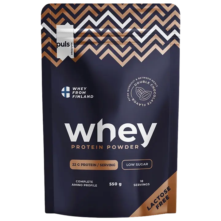 PULS WHEY Tuplasuklaa proteiinijauhe 550g laktoositon kotimainen-Puls WHEY 双巧克力蛋白粉 550g 无乳糖 国产