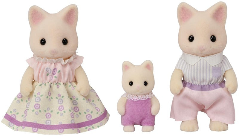 Sylvanian Families 白色猫咪一家