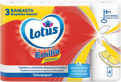 Lotus Emilia Design 厨房纸巾 4卷