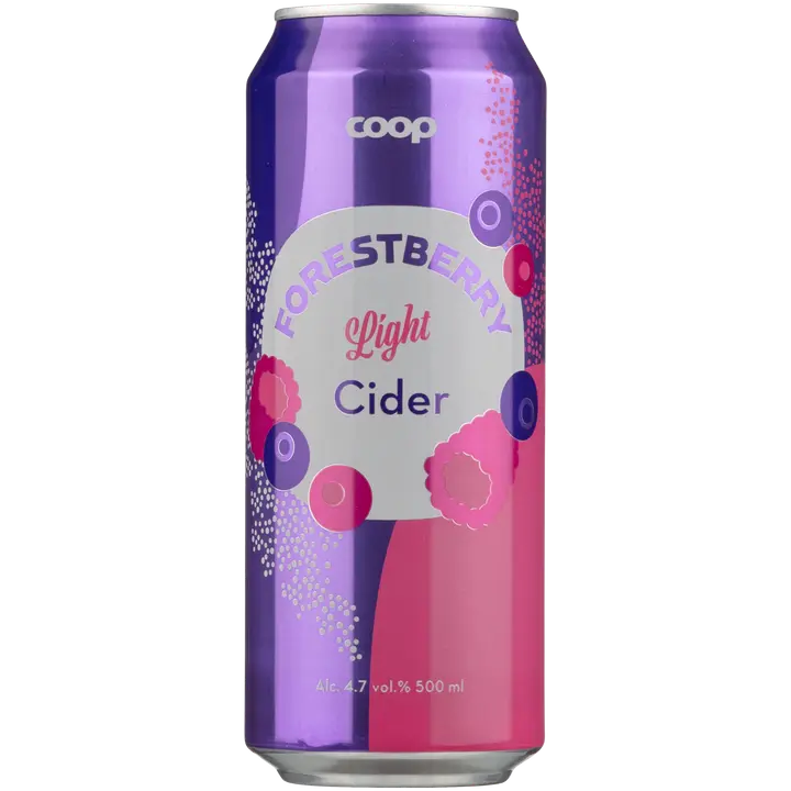 Coop metsämarjasiideri light 4,7 % 0,5 l tlk|Coop 森林浆果淡味苹果饮品 4.7% 总计 0.5 升