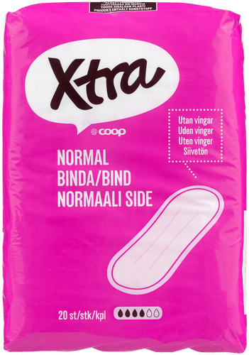 Xtra normaali side siivetön 20 kpl