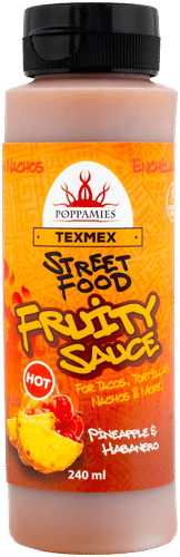 Poppamies Texmex Street Food Fruity Sauce Pineapple & Habanero maustekastike 240ml
