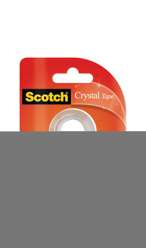 Scotch crystal胶带补充装2卷12毫米x 10 m