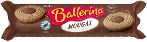 Kantolan 芭蕾娜牛轧糖夹心饼干 205g|Kantolan Ballerina nougat täytekeksi 205g