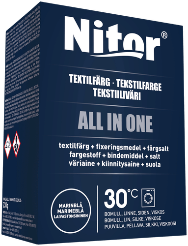 Nitor Tekstiiliväri All in one 230g mariini