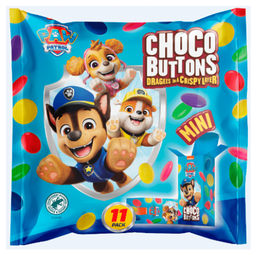 PawPatrol 汪汪队巧克力豆多包装 154g|PawPatrol Ryhmä Hau suklaanapit monipakkaus 154g