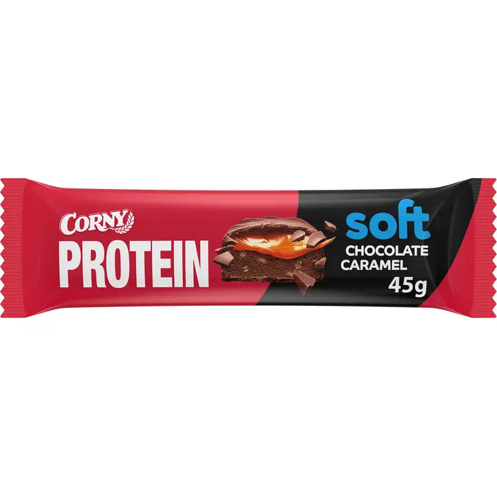 Corny Soft Protein Chocolate Caramel proteiinipatukka 45g-Corny 软蛋白巧克力焦糖蛋白棒 45g