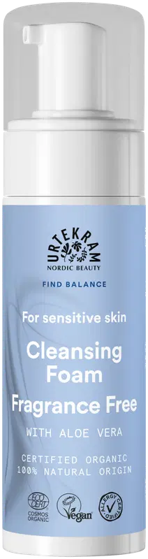 Urtekram 无香敏感肌洁面泡沫 150ml|URTEKRAM Puhdistusvaahto Fragrance Free Sensitive skin 150ml