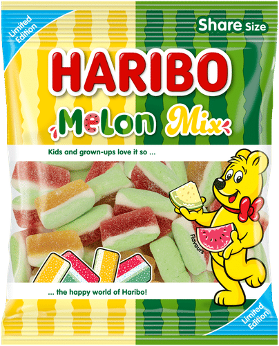Haribo 蜜瓜混合160克糖果袋