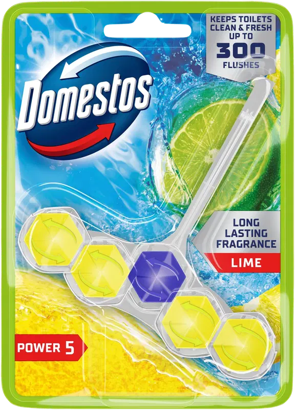 Domestos Power 5 Lime 马桶清新剂 1x50g