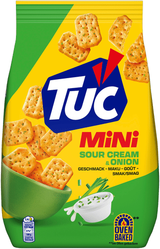LU TUC TUC 迷你酸奶油洋葱味咸味饼干 120g|TUC Mini Sour cream&onion suolakeksit 120g