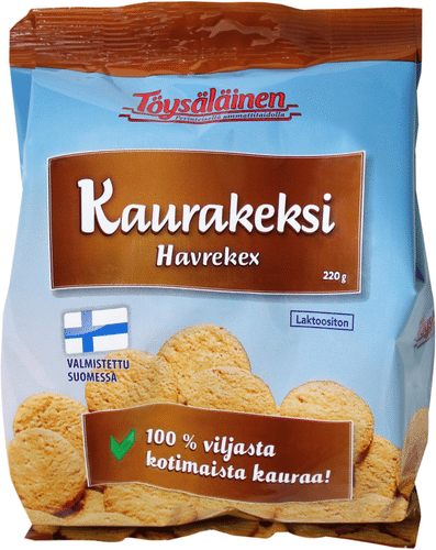Töysäläinen 100%燕麦饼干 220g|Töysäläinen kaurakeksi 100% 220g