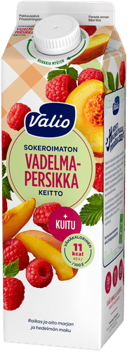 Valio vadelma-persikkakeitto+kuitu 1 kg sokeroimaton|Valio 覆盆子桃子汤+纤维1公斤不加糖
