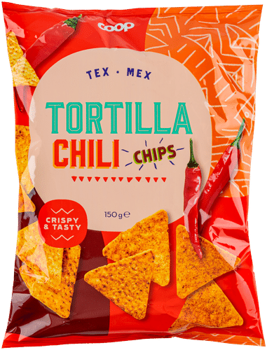Coop 辣椒味玉米片 150 g|Coop tortilla chips chili 150 g