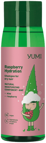 Yumi kosteuttava shampoo vadelma kuiville hiuksille 300 ml