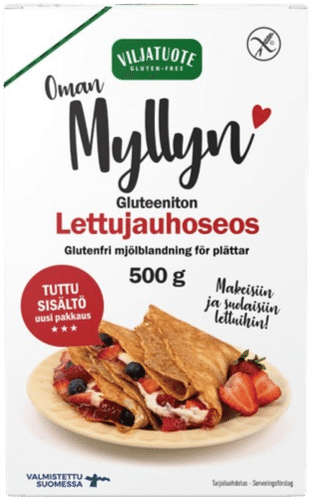Virtasalmen Viljatuote Gluteeniton Lettujauhoseos 500g|Virtasalmen Viljatuote 无麸质薄饼混合粉 500g