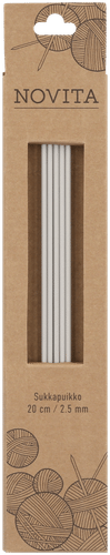 Novita 袜针20cm - 2.5mm 灰色