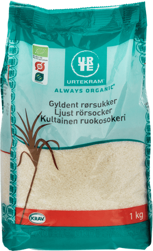 URTEKRAM Luomu Kultainen ruokosokeri 1kg|Urtekram 有机黄金蔗糖 1kg