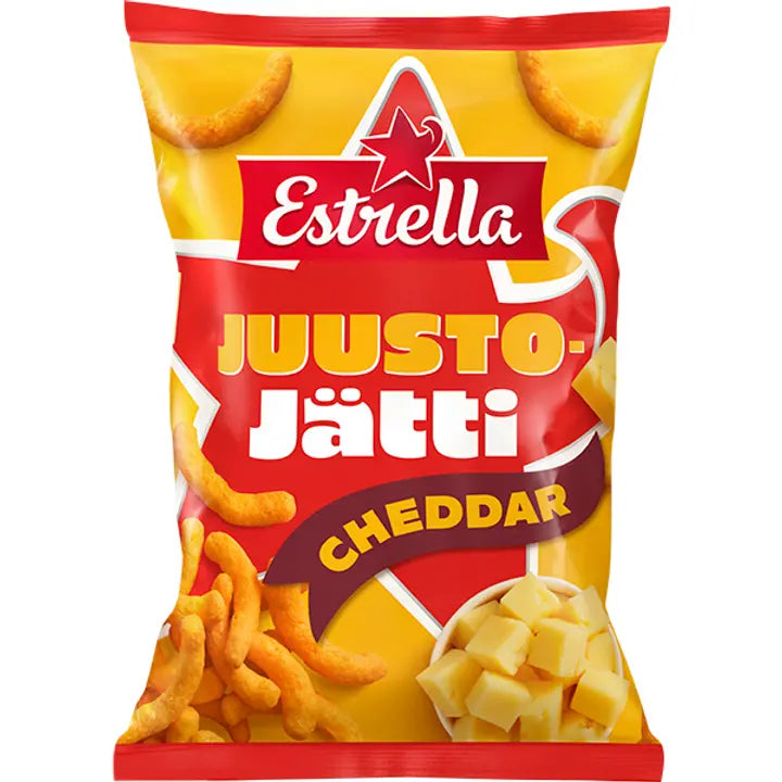 Estrella Juusto-Jätti Cheddar 200g-Estrella 奶酪巨型切达干酪 200g