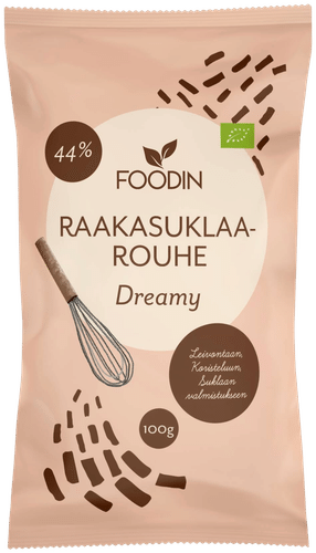 Foodin Raakasuklaarouhe Dreamy 100g luomu|Foodin 生巧克力碎 Dreamy 100g 有机