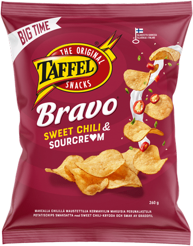 Taffel Bravo酸奶油甜辣味薯片 260g