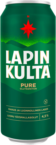 Lapin Kulta Pure gluteeniton Luomuolut 4,5% 0,5 l
